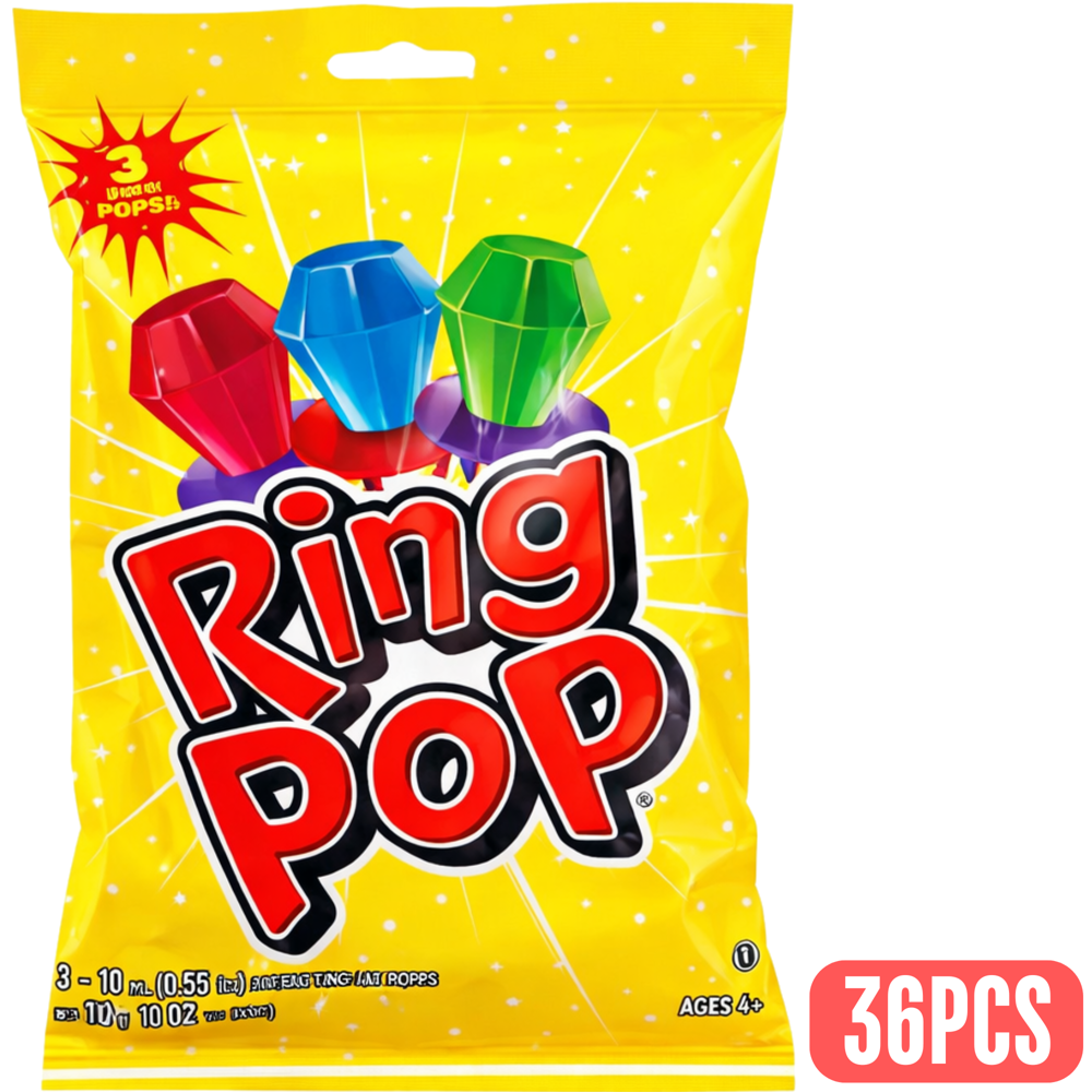 Ring Pop Fruit 30 g 3pk
