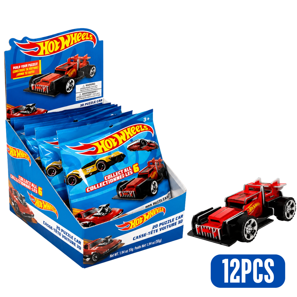 Hot Wheels 3DPUZZLE Candy 12 pcs