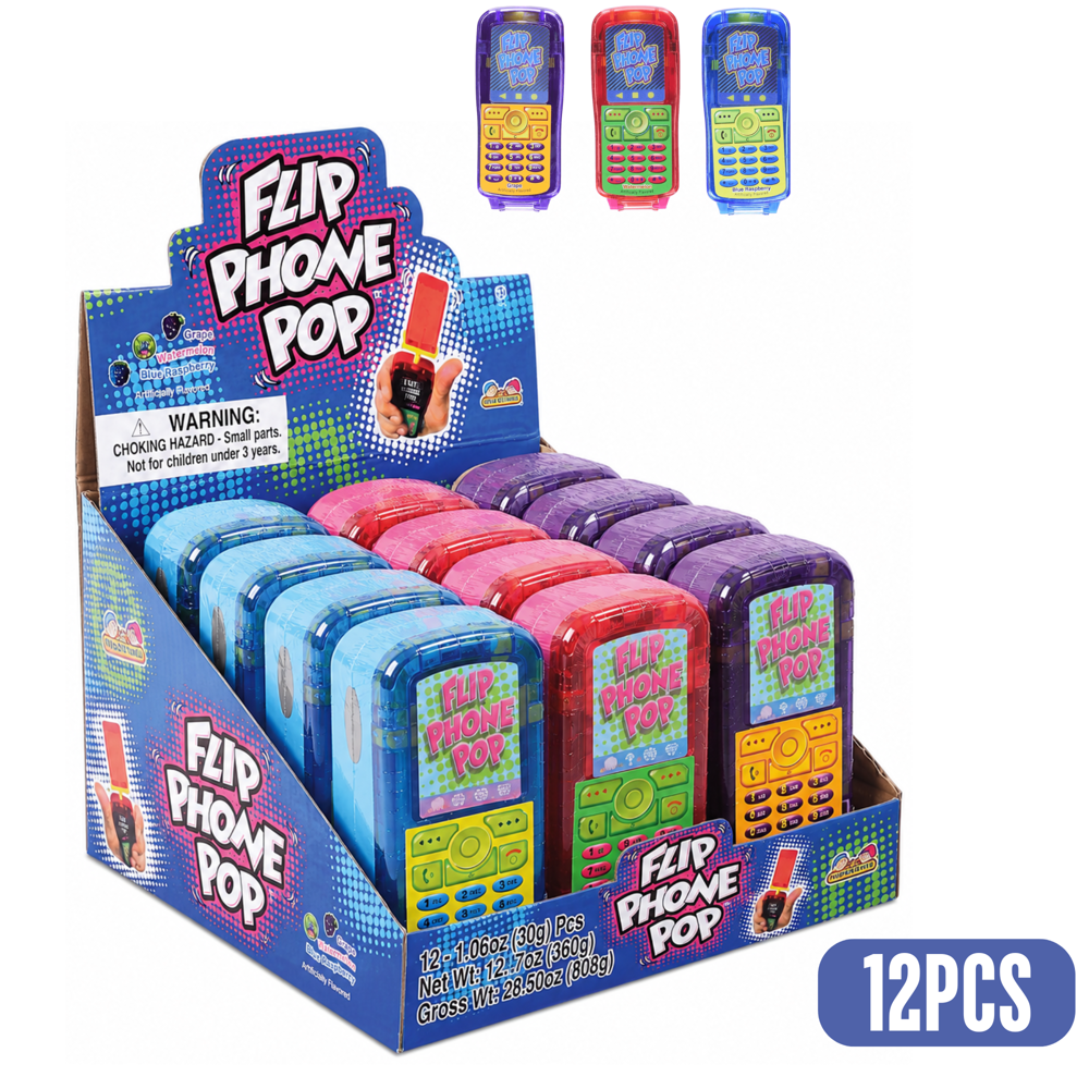 Flip Phone Pop - Lollipops 30 g 12 pcs