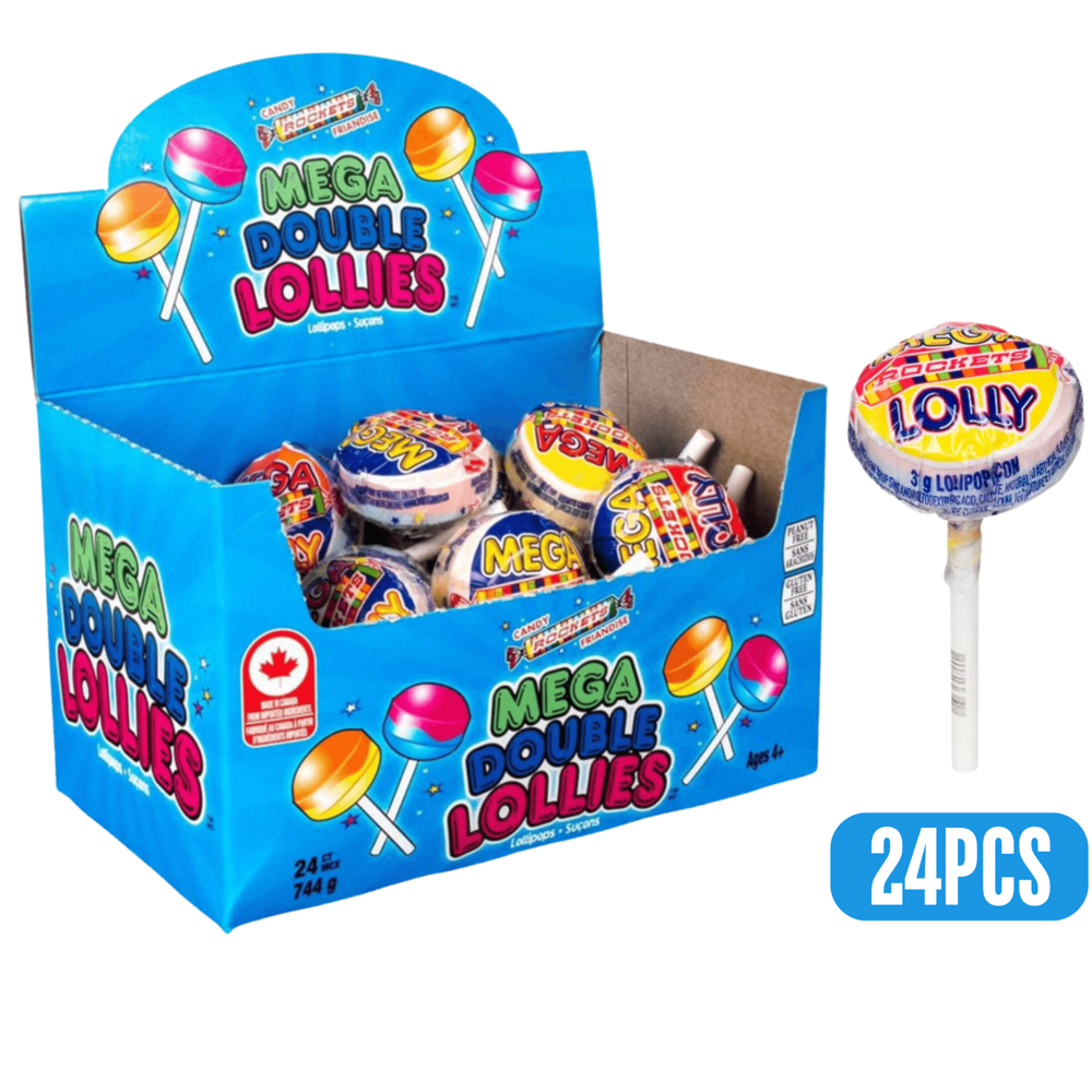 Mega Double Lollies 31 g 24 pcs