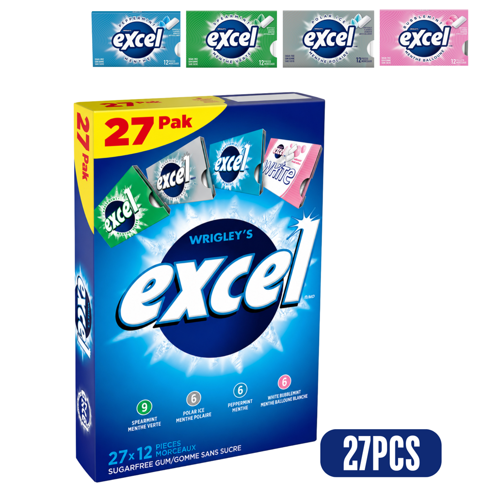 Excel Sugarfree Gum 27 pcs