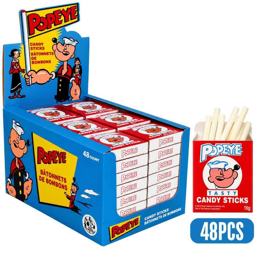 Popeye Candy Sticks 16 g 48 pcs