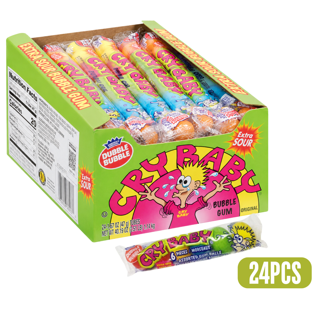 Cry Baby Tube Balls Extreme Sour 6pk