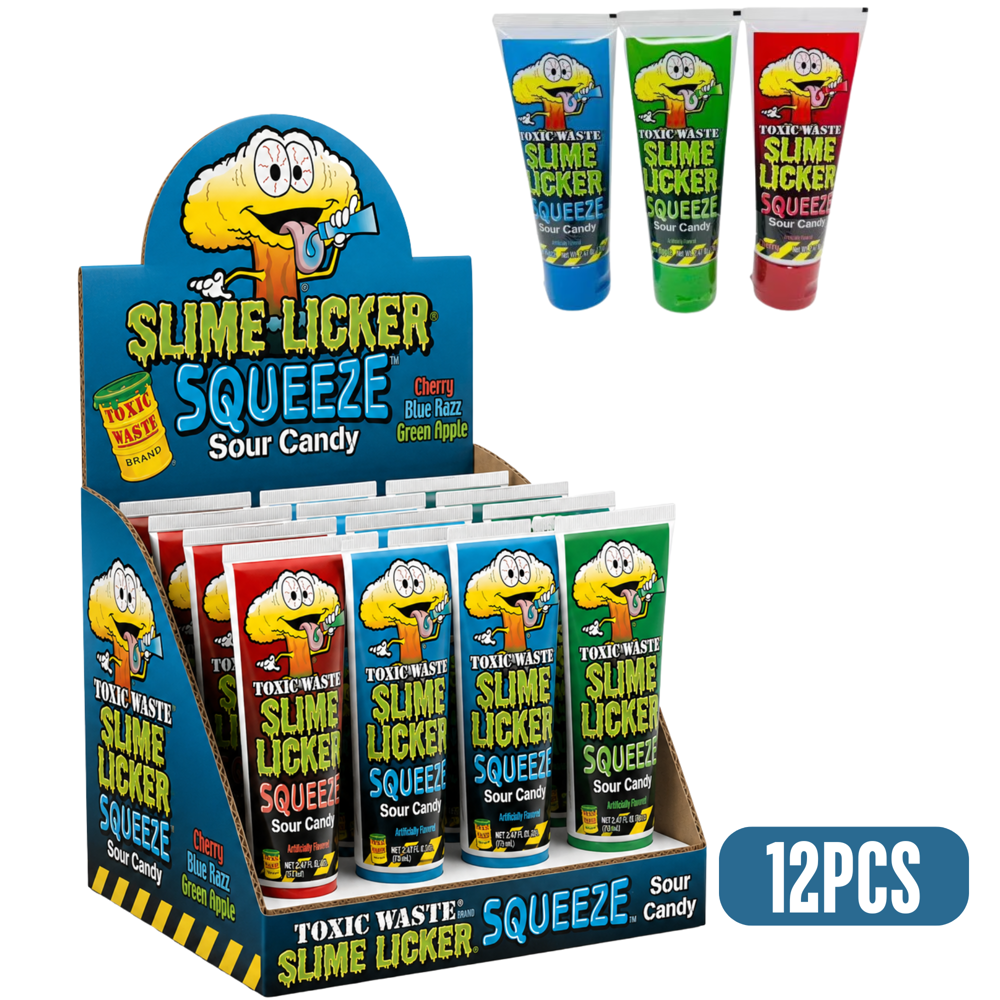 Slime Licker Squeeze Tubes 70 g 12 pcs