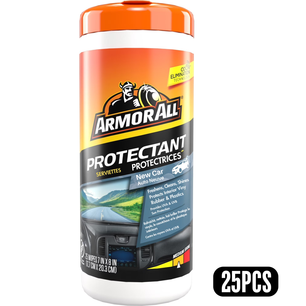 Armor All Protectant Wipes – New Car Scent 25 pcs