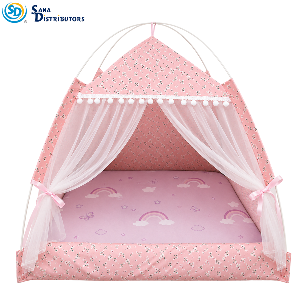 Foldable Mosquito Net Pet Tent 2 pcs 19"x19"x19