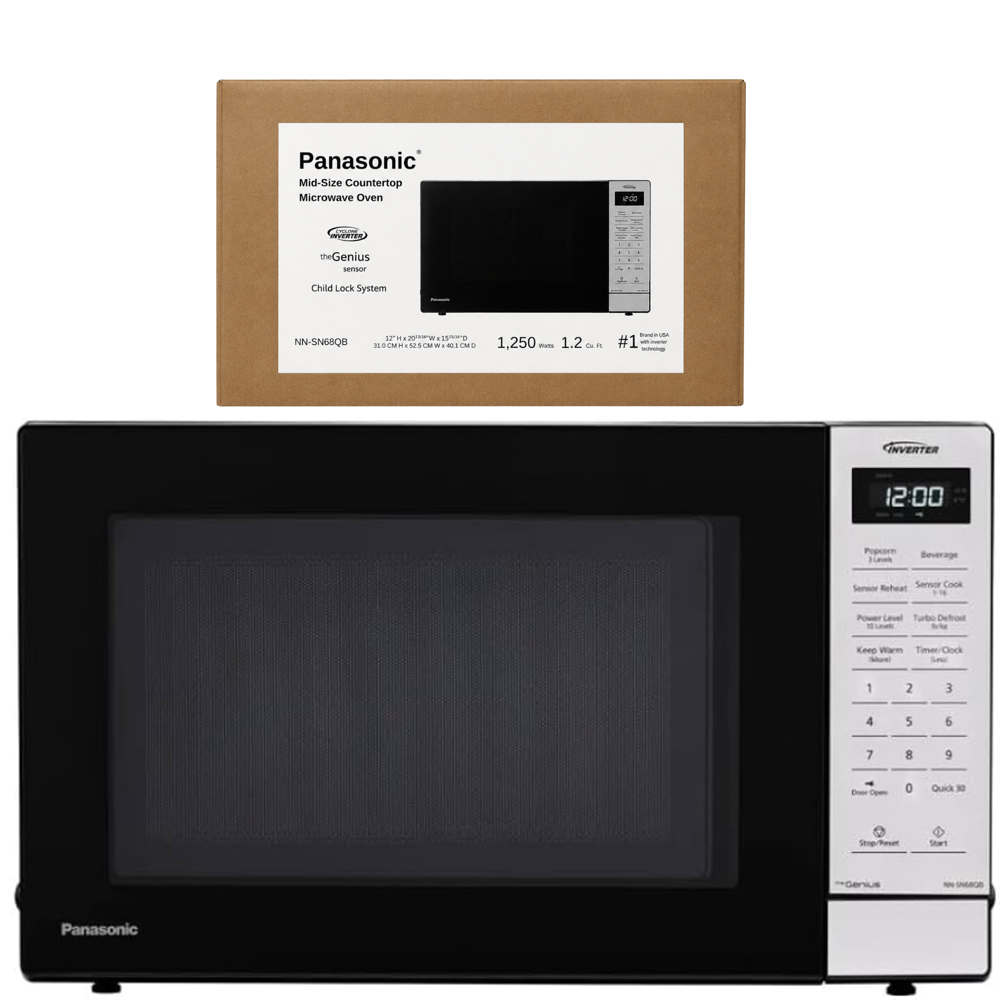 Panasonic Microwave Oven - Black- 1250W (Refurbished)