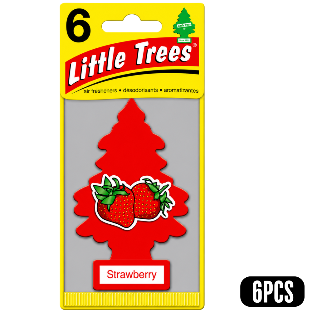 Little Trees Car Freshener Strawberry 6 pcs