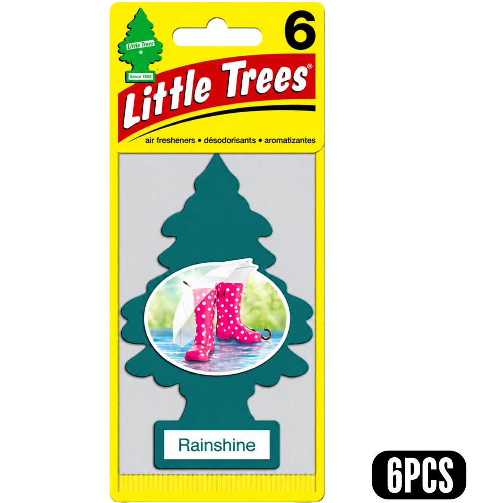 Little Trees Car Freshener Rainshine 6 pcs
