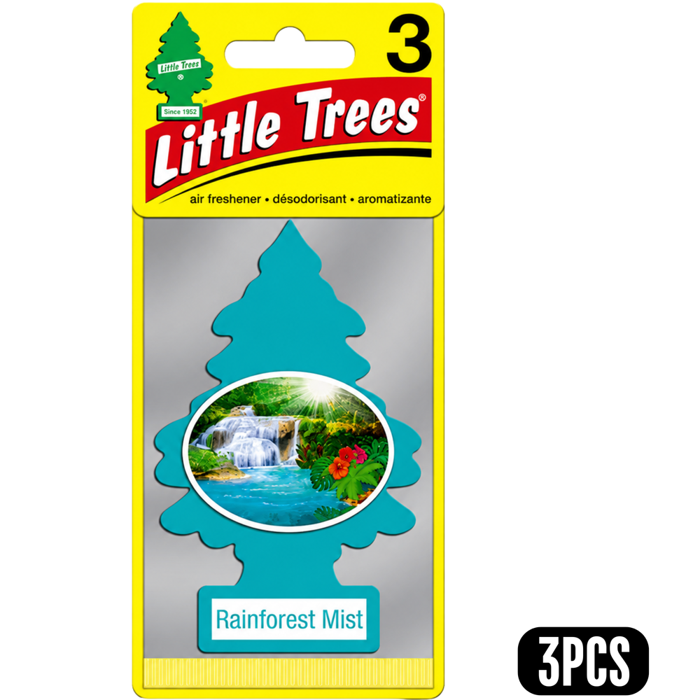 Little Trees Car Freshener Rainforest Mist 3 pcs