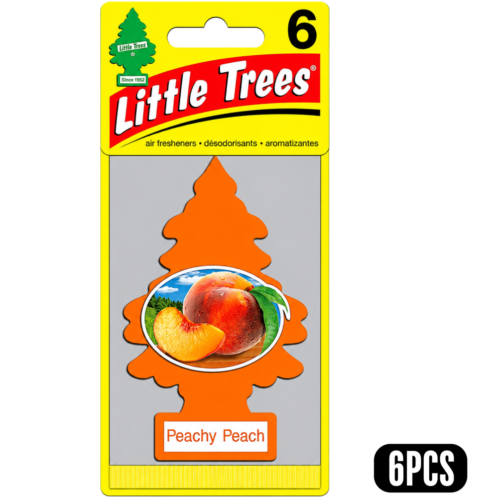 Little Trees Car Freshener Peachy Peach 6 pcs