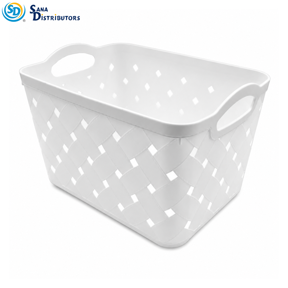 SD Plastic Laundry Basket [14'' X 10'' X 9'']