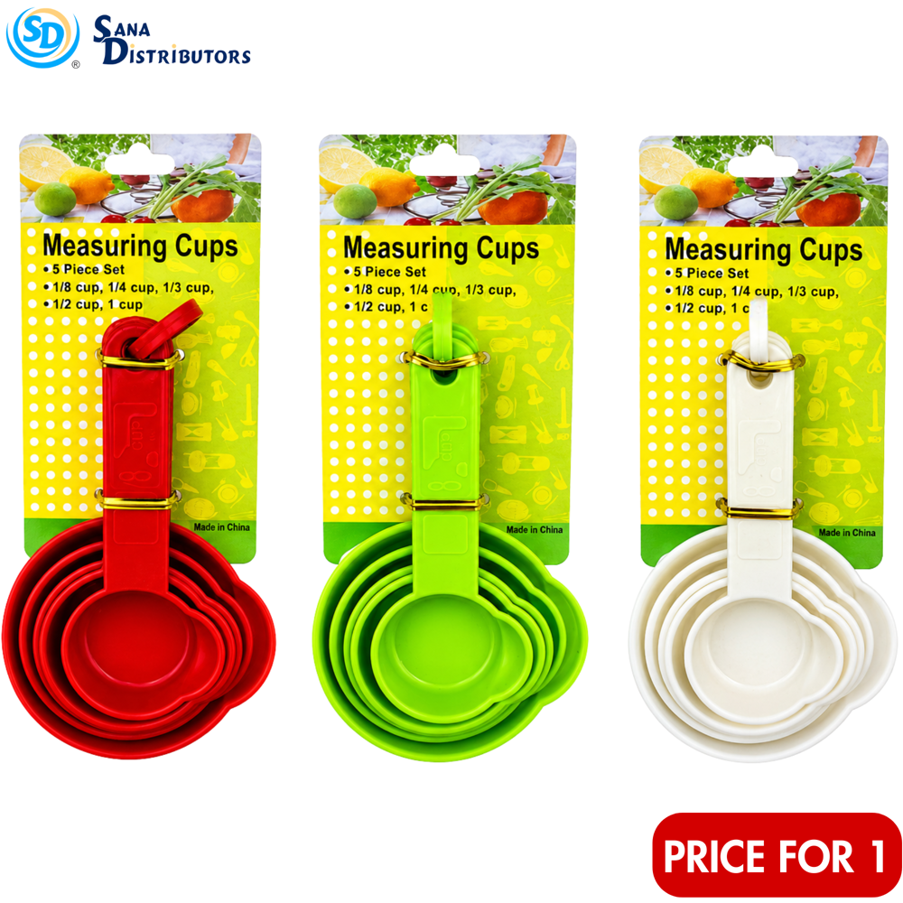 Measuring Cups 5 pcs - Assorted Colours