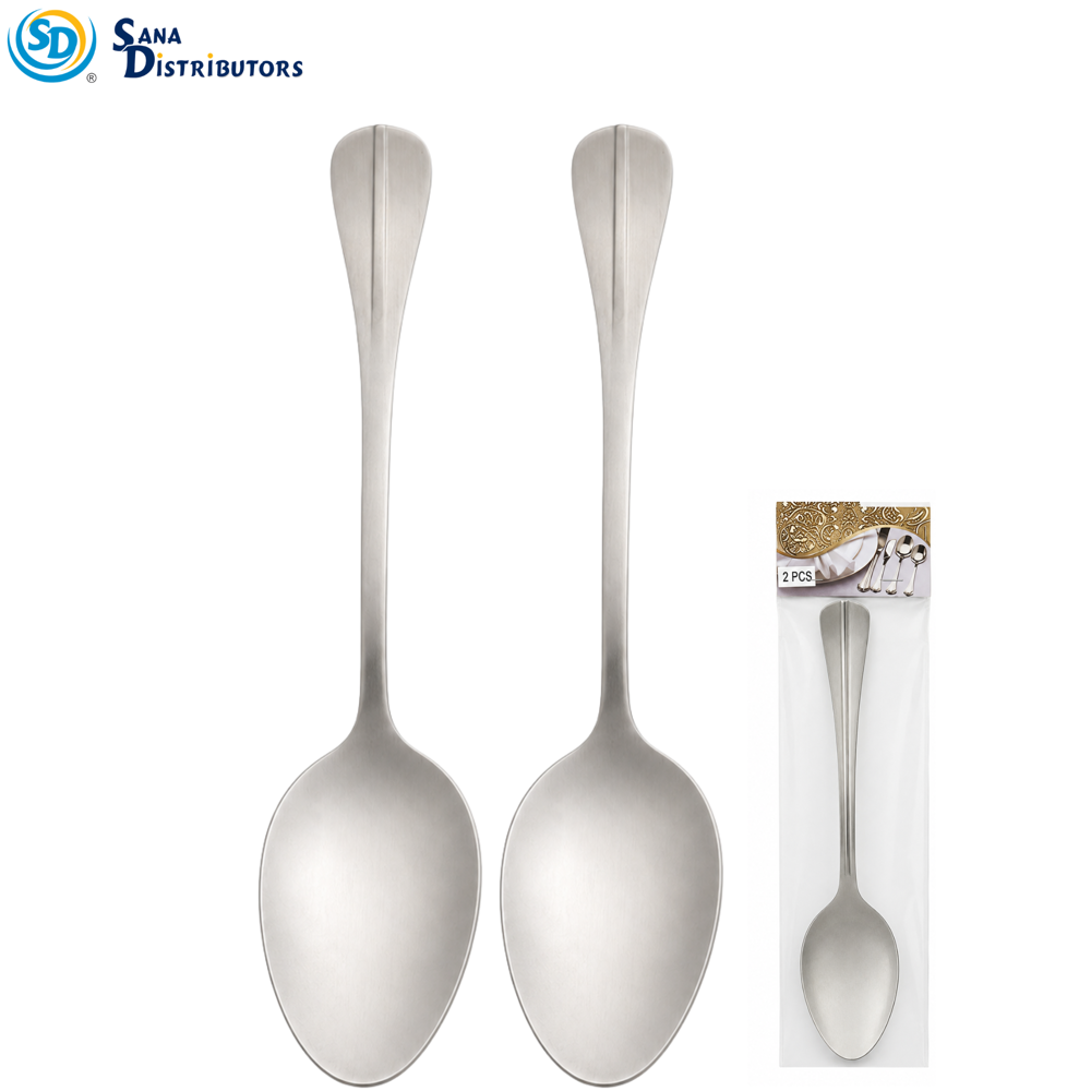 Stainless Steel Spoon 2 pcs 8''