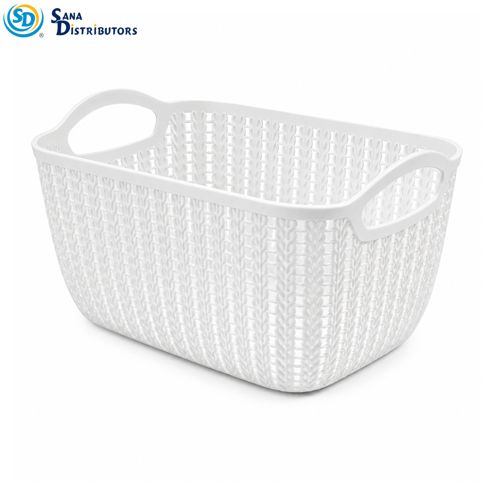 SD Plastic Storage Basket 11''x6.5''x8''