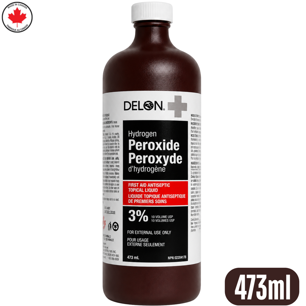 Delon Hydrogen Peroxide 3% 473 mL