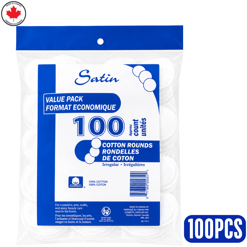 Delon Satin Cotton Pads 100 pcs