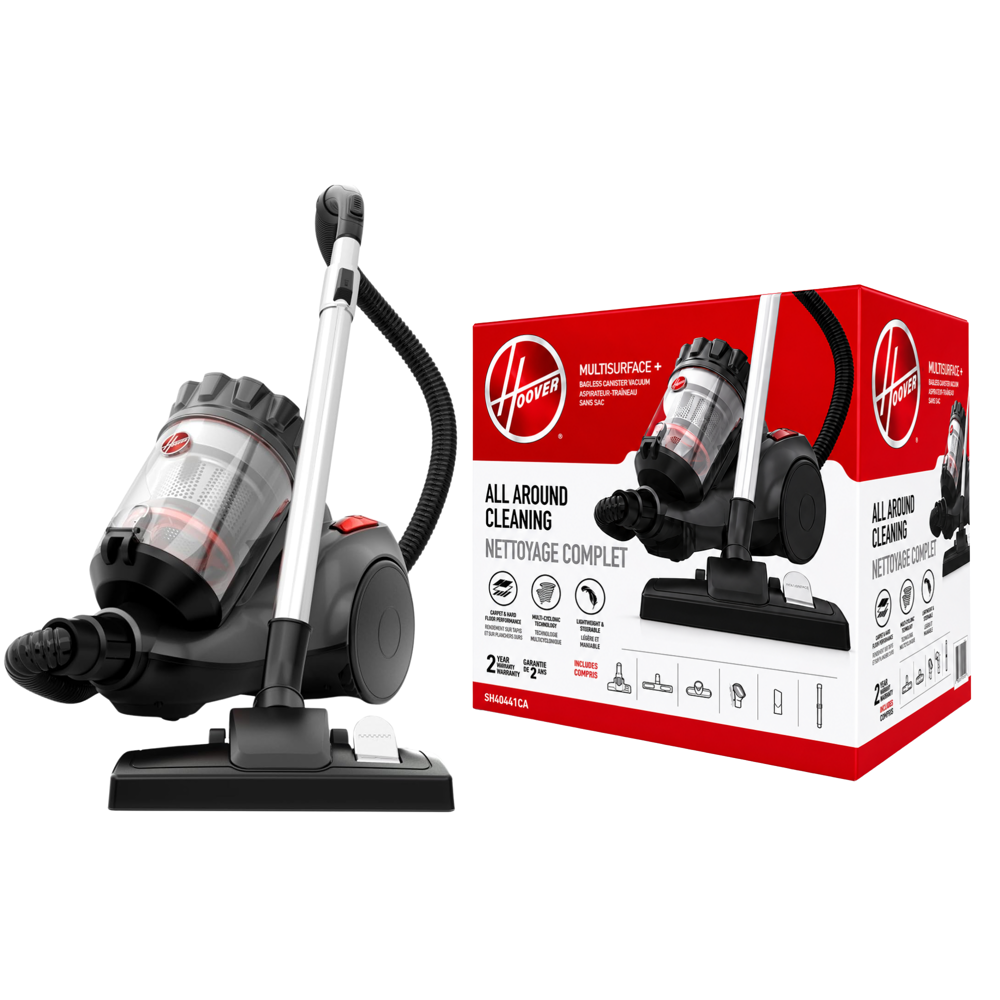 Hoover Multisurface +bagless Canister Vacuum (Refurbished)