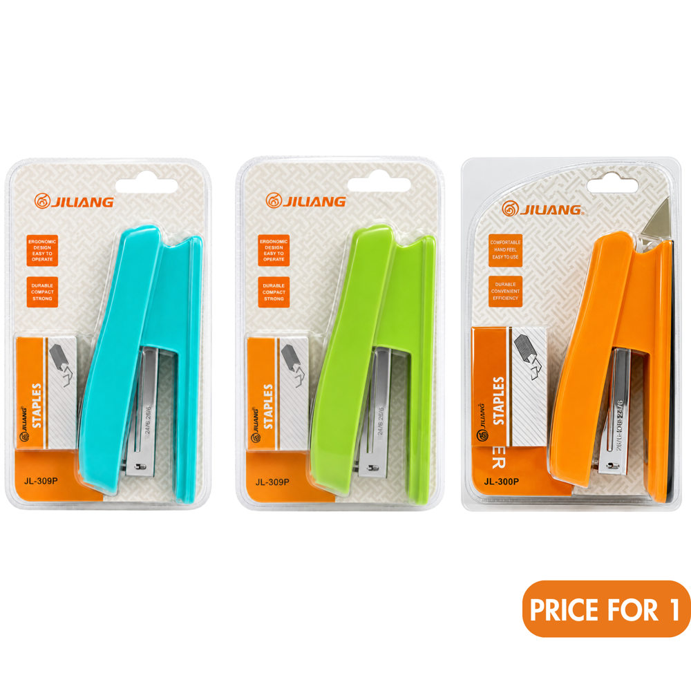 Stapler and Staples Set Assorted Colours