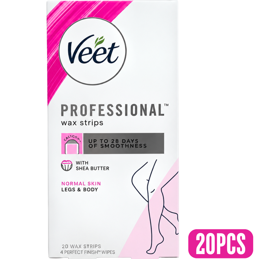 Veet Wax Strips Normal Skin with Shea Butter 20 pcs