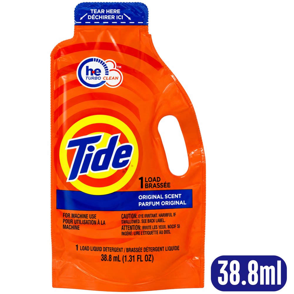 Tide Original Scent Liquid Detergent 1LOAD 38.8 mL