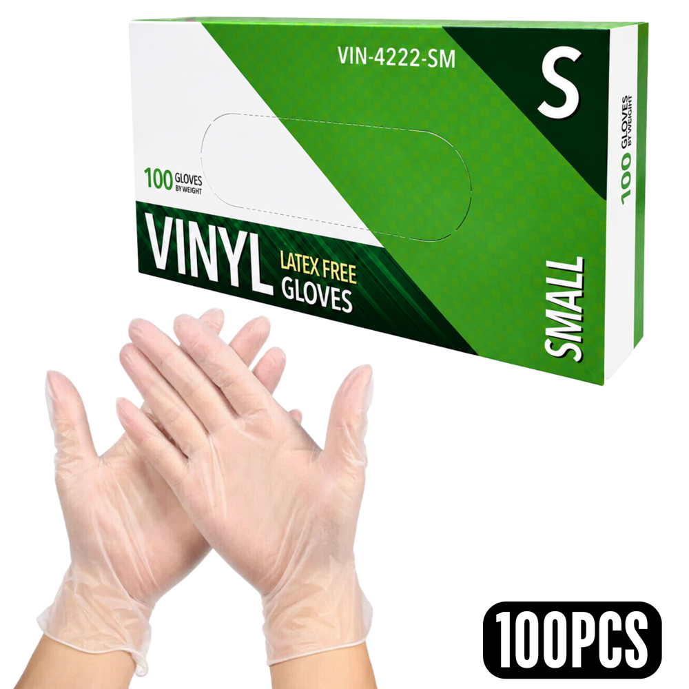 Vinyl Gloves - Small 100 pcs