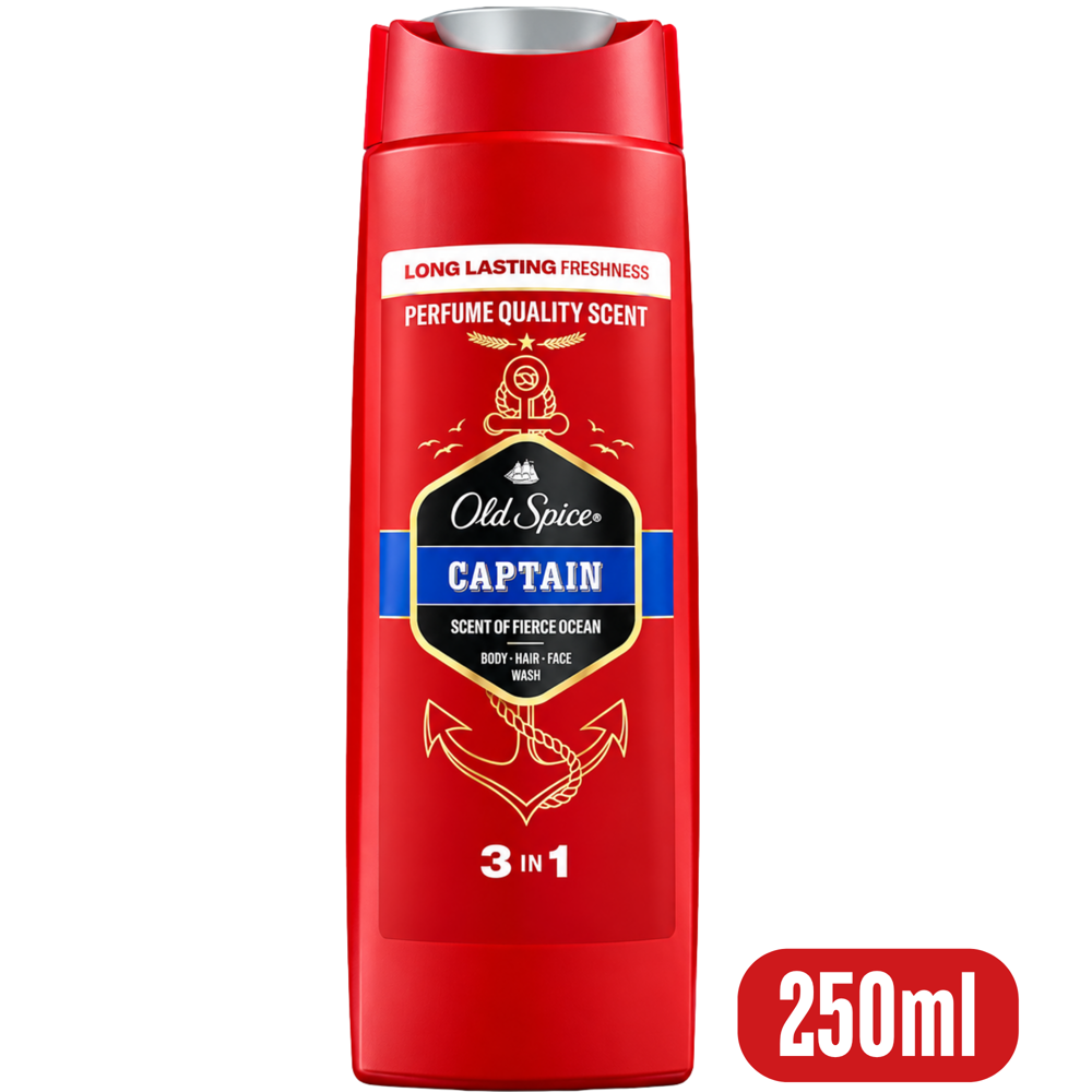 Old Spice Shampoo 3-IN-1 Captain – 250 mL