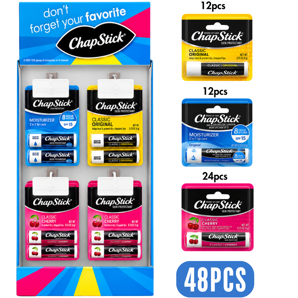 Chapstick Carded Mixed 4GM