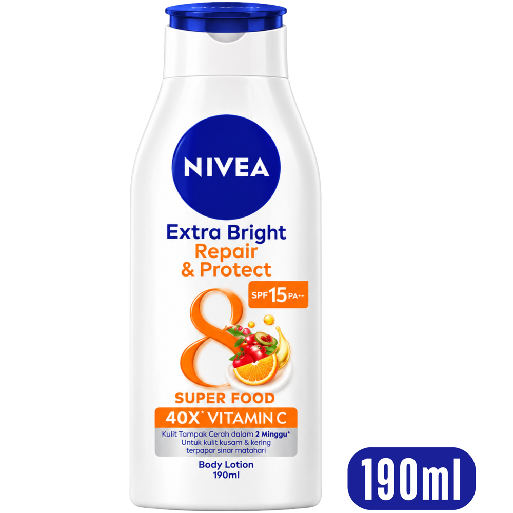 Nivea Body Lotion - Extra Bright Repair & Protect Spf 15 190 mL