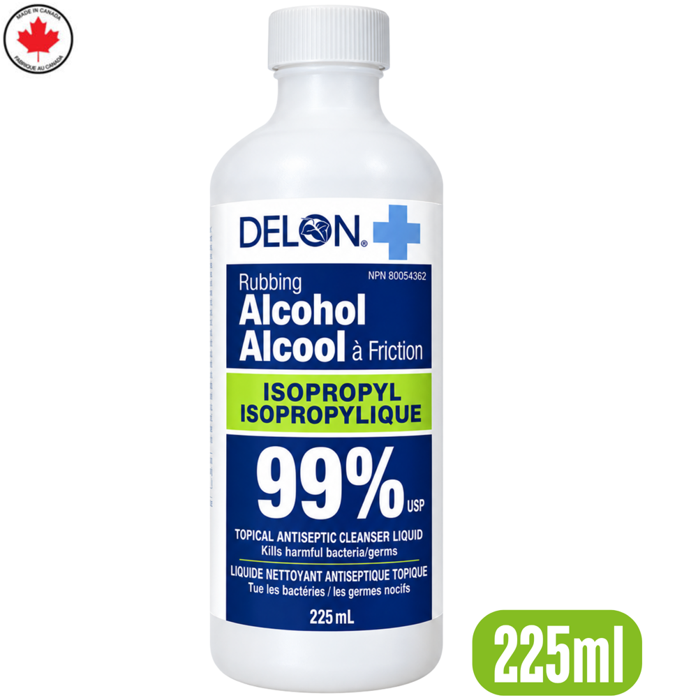 Delon 99% Rubbing Alcohol Isopropyle 225 mL