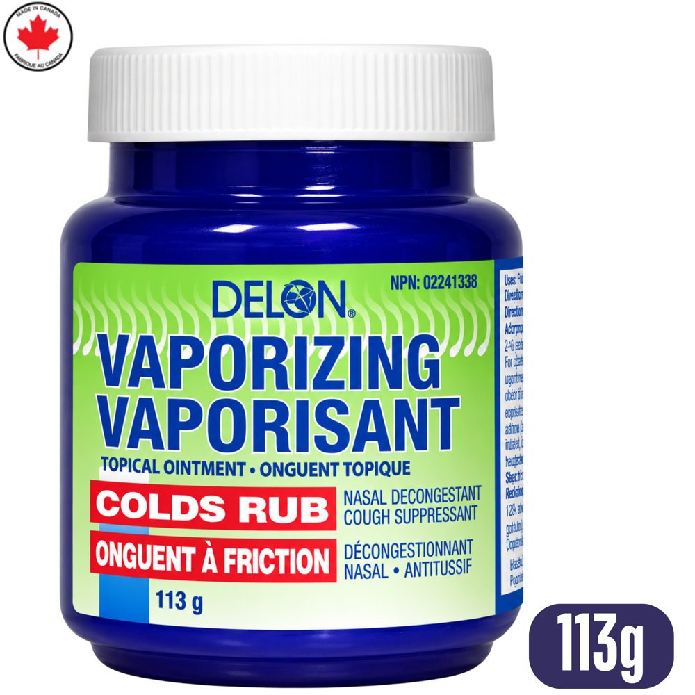 Delon Vaporizing Colds Rub 113 g