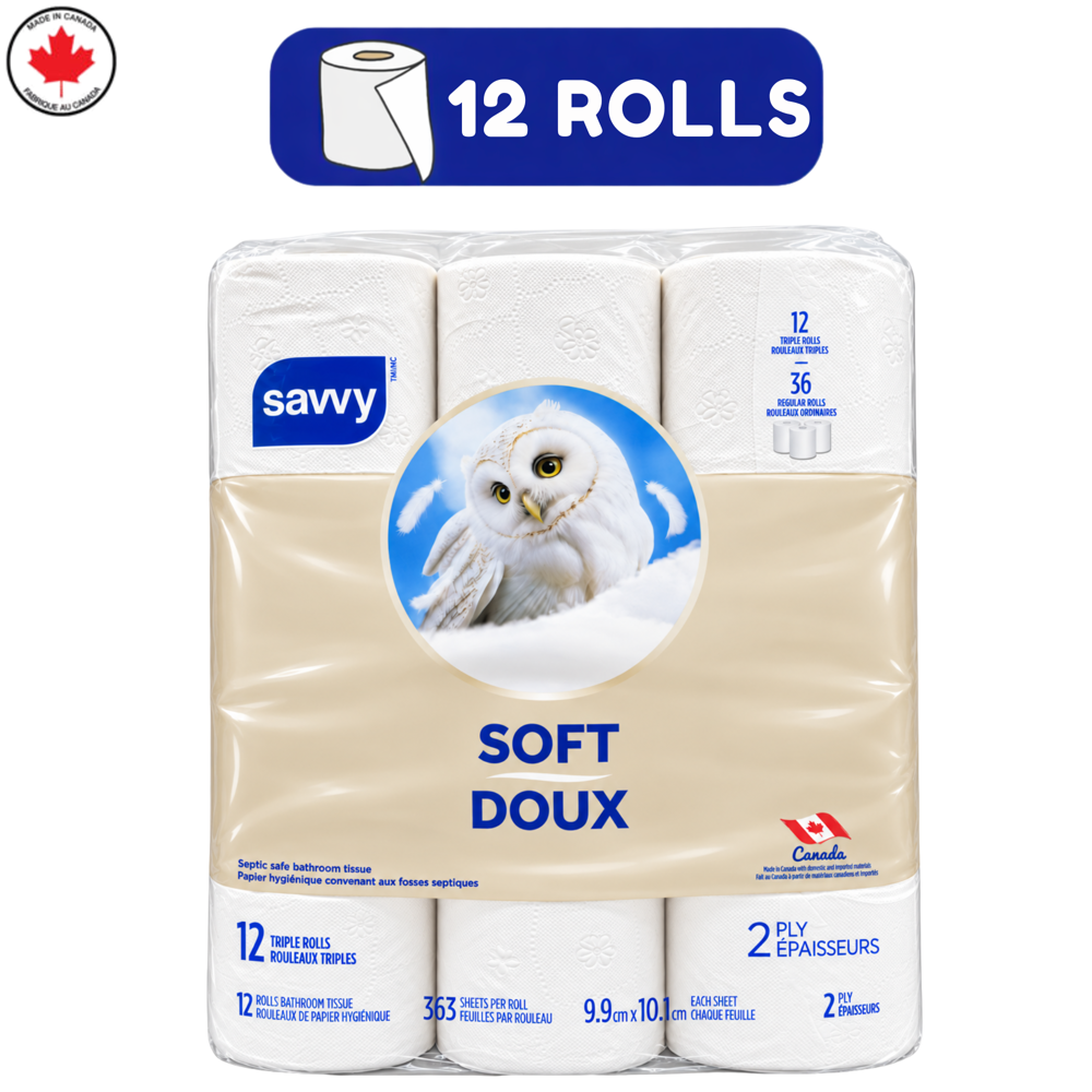 Savvy Bathroom Tissues 2ply 12ROLLS