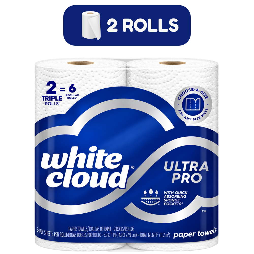 White Cloud Paper Towel 2-ply 2ROLLS [132 Sheets]