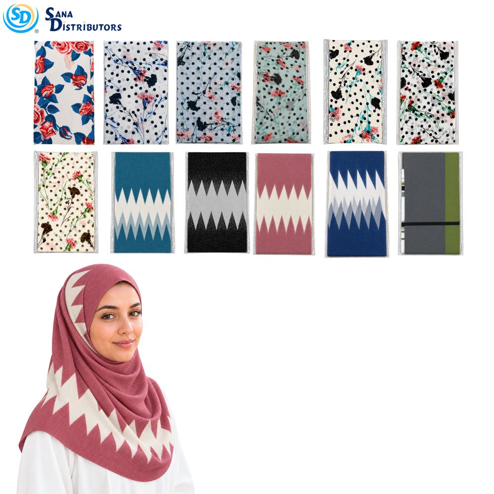 Cotton Hijab 31" X 70" - Assorted Colours