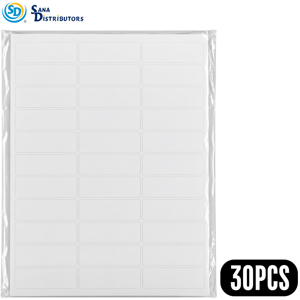 Blank Label 11"x8.5" 30 Sheets