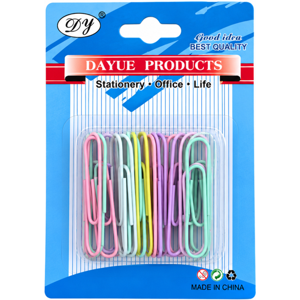 Paper Clips Assorted Colours 2" 24 pcs