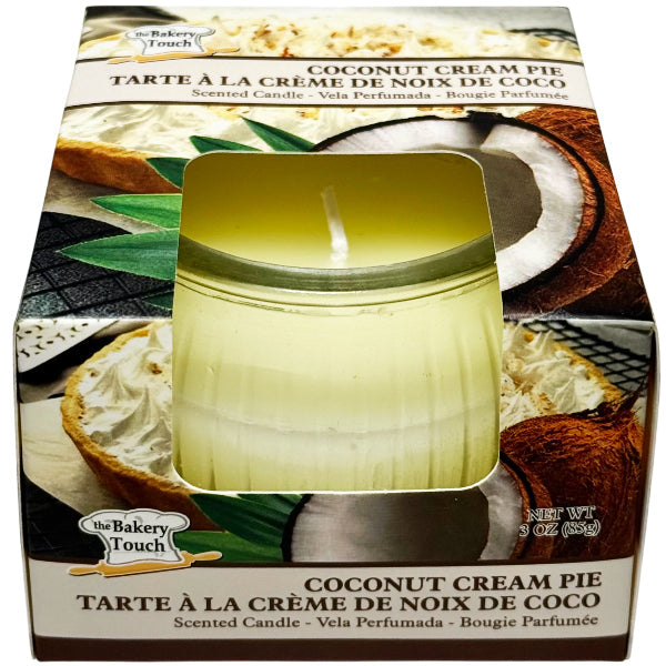 Bakery Shop Coconut Cream Pie Jar Candle 3 oz