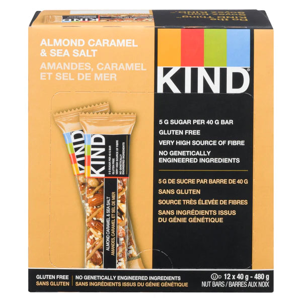 Kind Bar Almond Caramel & Sea Salt 12x40 g