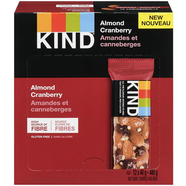 Kind Bar Almond Cranberry 12x40 g
