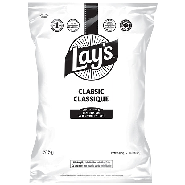 Frito Lay Lays Classic Potato Chips Bulk 515 g