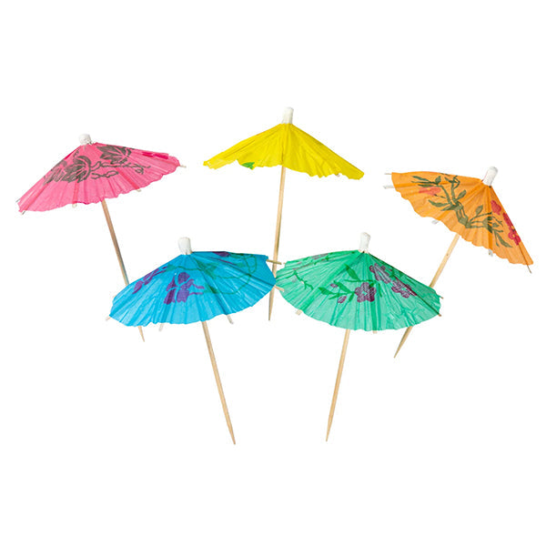 Hy-stix Umbrella 4" Assorted Colour 5x144 ct