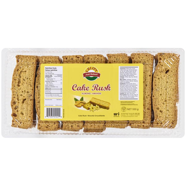 Crispy Cake Rusk Almond 550 g