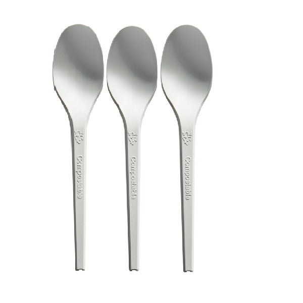 Maher Naturals Spoon White Heavy Weight Compostable 1000 ct
