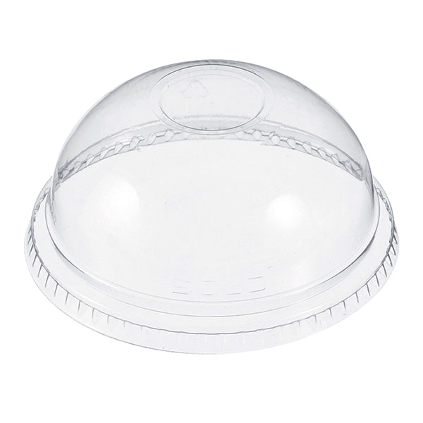 Maher No-hole Clear Dome Lids for Cup 98mm 50-Pack