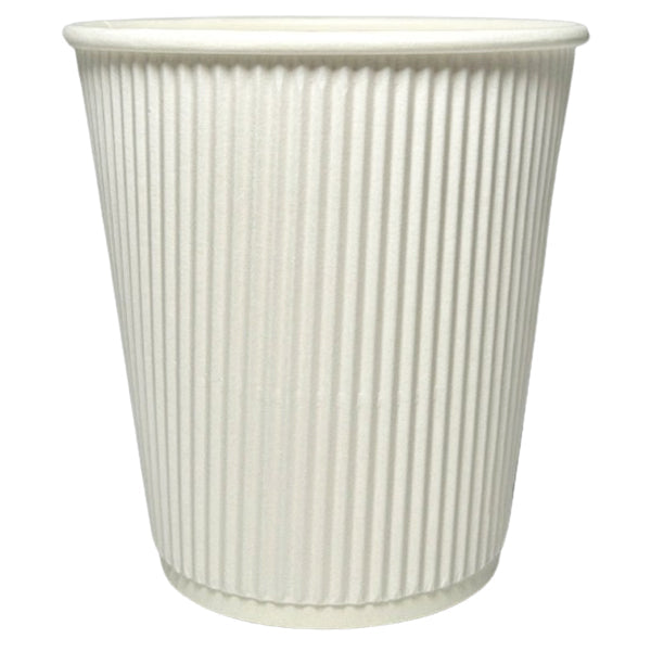 Maher Products 16 oz White Ripple Wall Cup 25-Pack