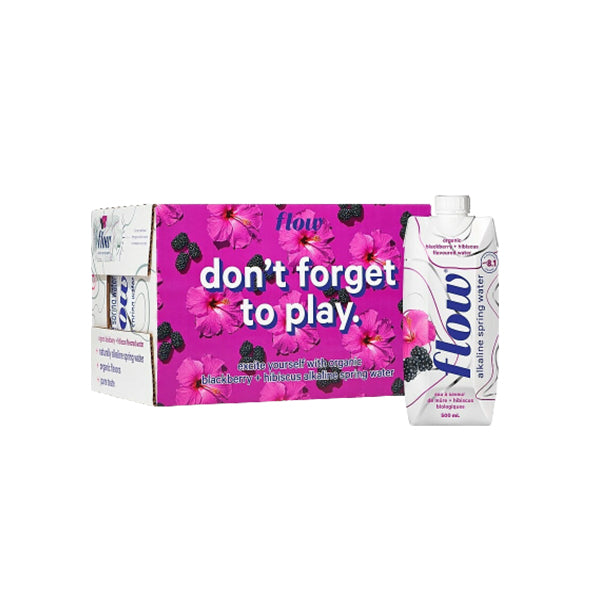 Flow Water Blackberry Hibiscus 500 mL