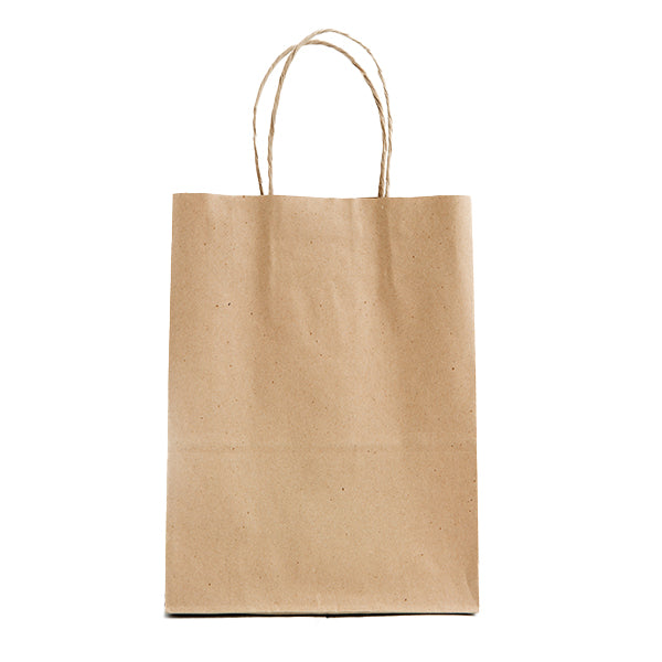 International Paper Kraft Twist Handle Bag 7"x3.5"x8" 250 ct