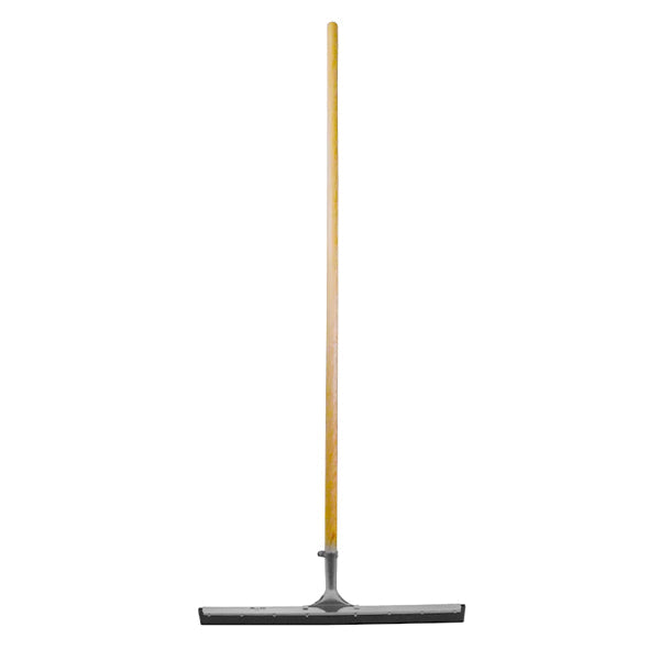 Globe 24IN Straight Squeegee Black Rubber Assembled w/ 54IN Handle