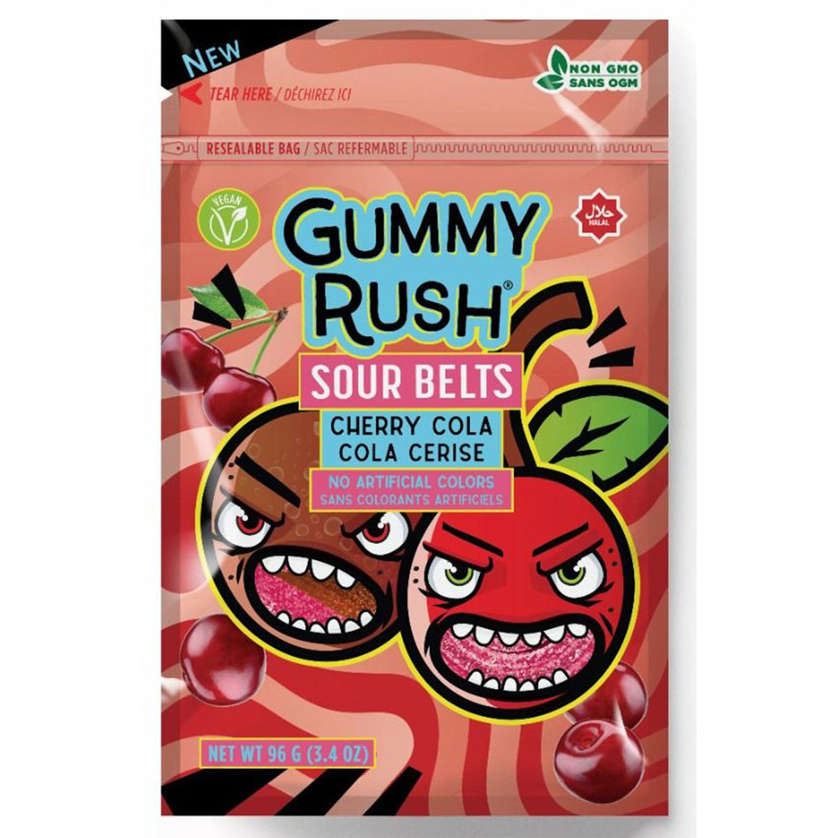 Gummy Rush Sourbelt Cherry Cola 96 g