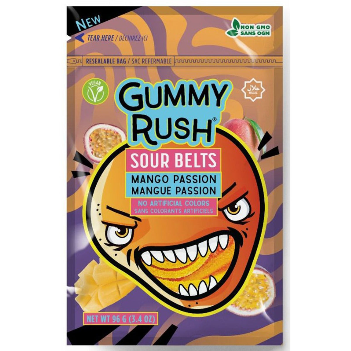Gummy Rush Sourbelt Mango Passion 96 g
